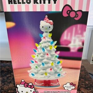 Large 12 Inch Hello Kitty Christmas Tree With Multi Color Lights - New In Box